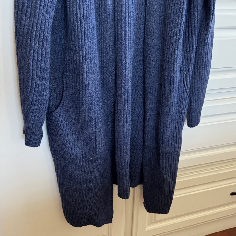 Universal Thread Deep Blue Ribbed Cardigan - Picture 4 of 8